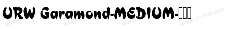 URW Garamond-MEDIUM字体转换